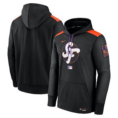 Men's Nike Black San Francisco Giants 2025 City Connect Authentic Collection Performance Pullover Hoodie