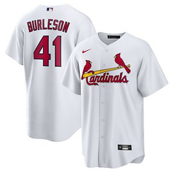 Men's Nike Alec Burleson White St. Louis Cardinals Home Replica Jersey