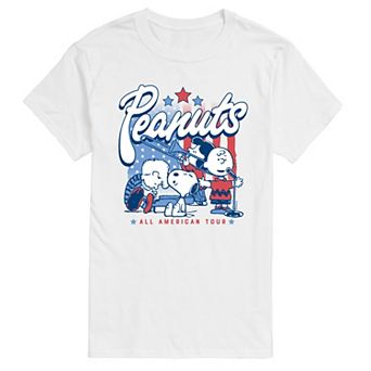 Big & Tall Peanuts All American Tour Graphic Tee
