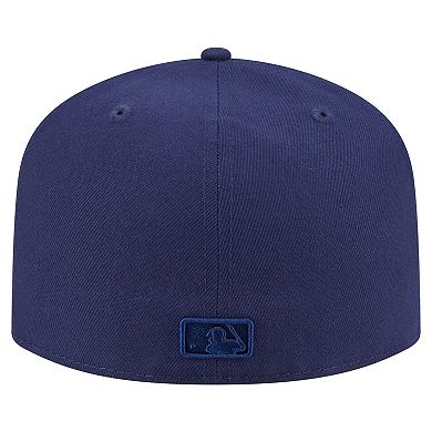 Men's New Era Navy Miami Marlins Color Pack A-Frame 59FIFTY Fitted Hat