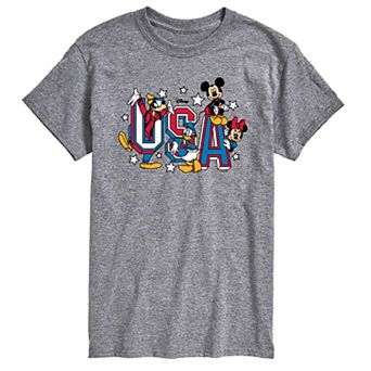 Disney's Mickey Mouse & Friends Big & Tall USA Graphic Tee