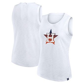 Women's Fanatics White Houston Astros Activate Slub Tank Top