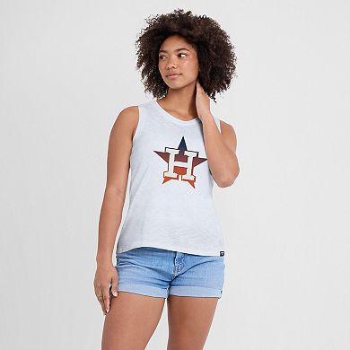 Women's Fanatics White Houston Astros Activate Slub Tank Top