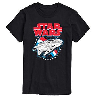 Big & Tall Star Wars Millennium Falcon Americana Graphic Tee