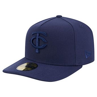 Men's New Era Navy Minnesota Twins Color Pack A-Frame 59FIFTY Fitted Hat
