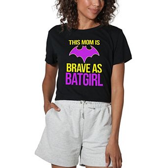 Juniors' Batgirl Brave As Batgirl Crop Graphic Tee