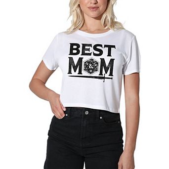 Women's Dungeons Dragons Best Mom Crop Tee