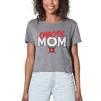 Women's Dungeons Dragons Chaotic Mom Crop Tee