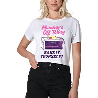 Women's Mommy Easy Bake Oven Bake It Yourself Crop Tee