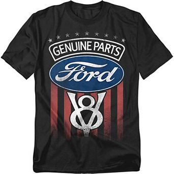 Big & Tall Original & Unrestored Ford Genuine Parts Flag Graphic Tee