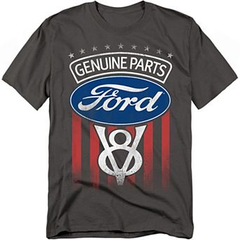 Big & Tall Original & Unrestored Ford Genuine Parts Flag Graphic Tee