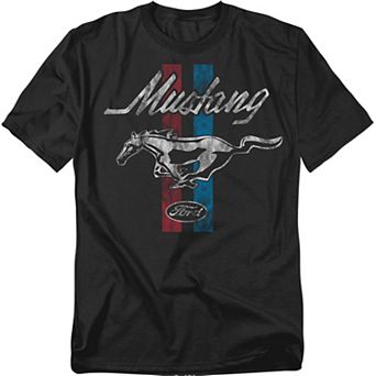 Big & Tall Original & Unrestored Mustang Stripes Graphic Tee