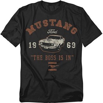 Big & Tall Original & Unrestored Mustang The Boss Is In Graphic Tee