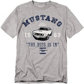 Big & Tall Original & Unrestored Mustang The Boss Is In Graphic Tee