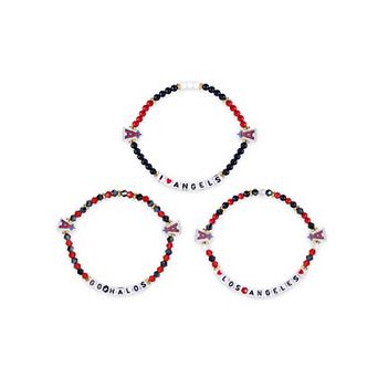 FOCO Los Angeles Angels 3-Pack Friendship Bracelet Set