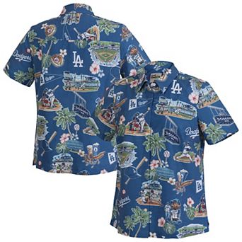 Women's Reyn Spooner Blue Los Angeles Dodgers Scenic Button-Up Top