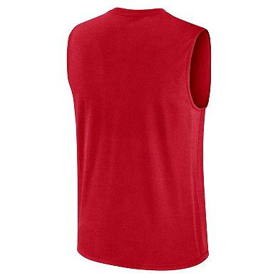 Men's Nike Red Cincinnati Reds Knockout Performance Muscle Tank Top
