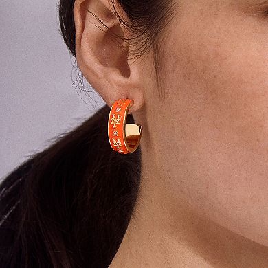 WEAR By Erin Andrews x BaubleBar New York Mets Enamel Hoop Earrings