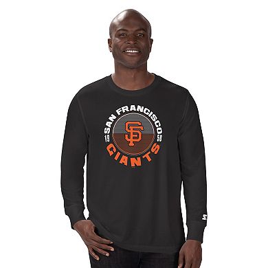 Men's Starter Black San Francisco Giants Halftime Long Sleeve T-Shirt
