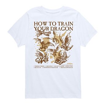 Boys 8-20 How To Train Your Dragon Field Guide Graphic Tee