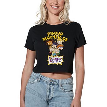 Women's Proud Mother Rugrats Graphic Crop Tee