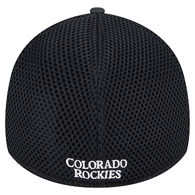 Youth New Era Black Colorado Rockies Camo 39THIRTY Flex Hat