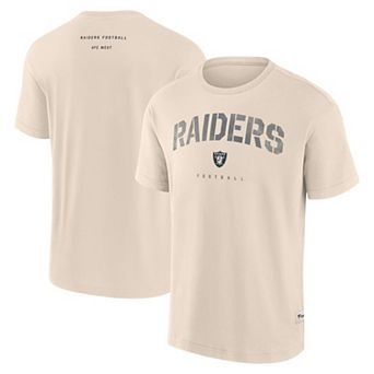 Men's Fanatics Cream Las Vegas Raiders Elements Weathered Tonal Future Ground T-Shirt