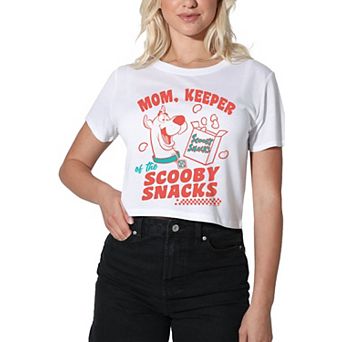 Women's Scooby Doo Mom Keeper Graphic Crop Tee