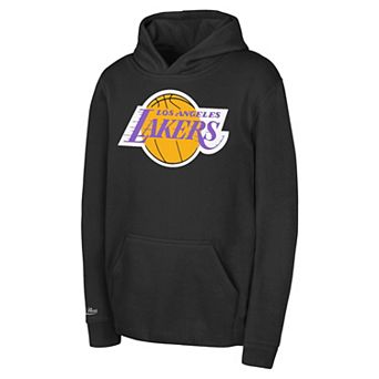 Toddler Mitchell & Ness Black Los Angeles Lakers Retro Logo Pullover Hoodie