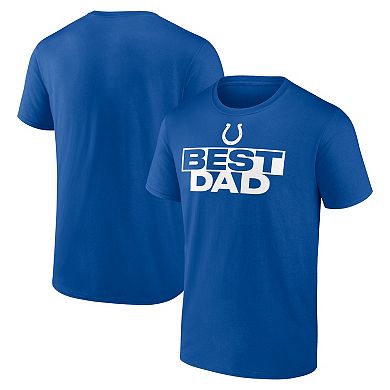 Men's Royal Indianapolis Colts Best Dad T-Shirt