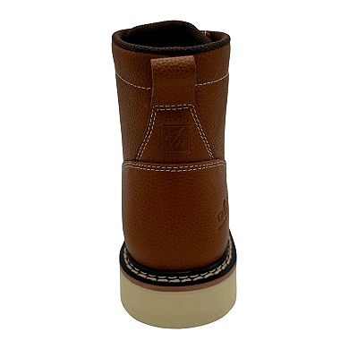 AdTec Tumbled Cap Toe Men's Leather Work Boots