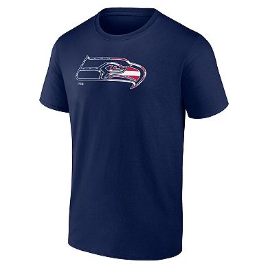 Men's Navy Seattle Seahawks Americana T-Shirt