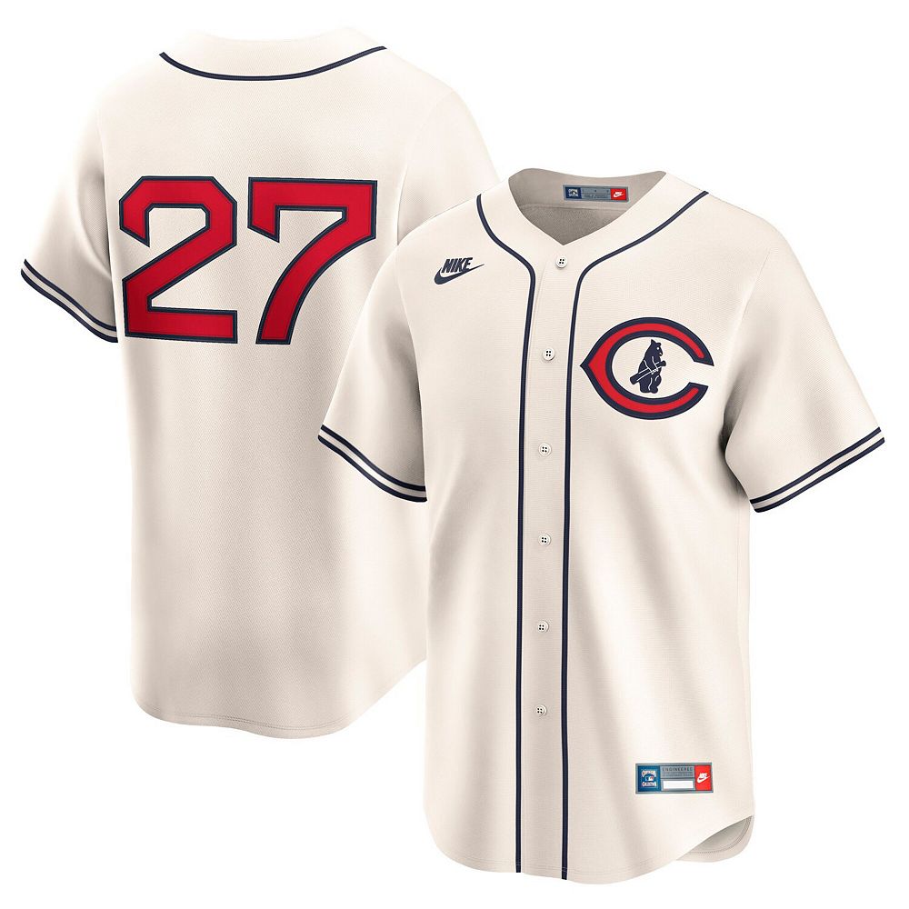 Men's Nike Seiya Suzuki Cream Chicago Cubs Throwback Cooperstown