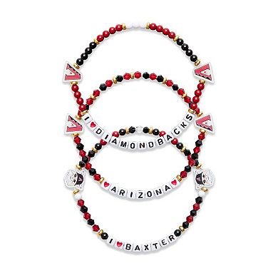 FOCO Arizona Diamondbacks 3-Pack Friendship Bracelet Set