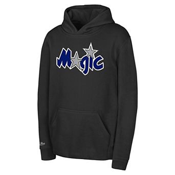 Preschool Mitchell & Ness Black Orlando Magic Retro Logo Pullover Hoodie