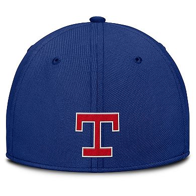 Men's Nike Gray/Royal Texas Rangers Rise Swoosh Performance Flex Hat