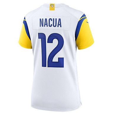 Women's Nike Puka Nacua White Los Angeles Rams Game Player Jersey
