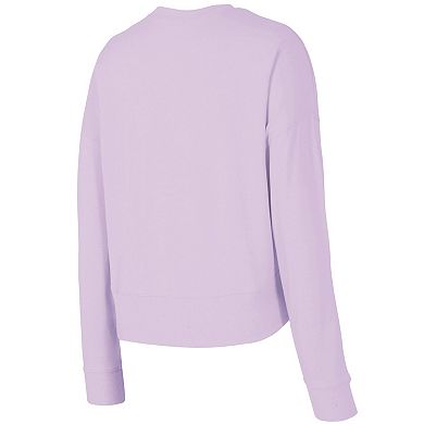 Women's Concepts Sport Lavender San Francisco Giants Elevation Tri-Blend Long Sleeve Top & Shorts Set