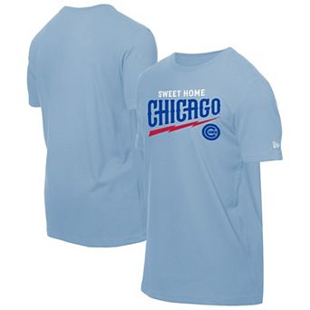 Men's New Era Light Blue Chicago Cubs Sweet Home T-Shirt