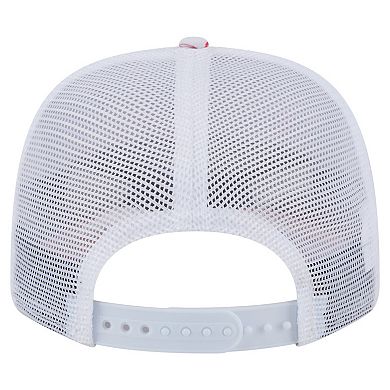 Men's New Era White Miami Dolphins Adventure Flamingo Pattern 9SEVENTY Stretch-Snap Hat