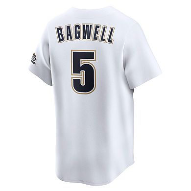 Men's Nike Jeff Bagwell White Houston Astros Throwback Cooperstown Collection Limited Jersey