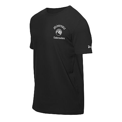 Men's New Era Black Minnesota Timberwolves Sugar Skulls T-Shirt