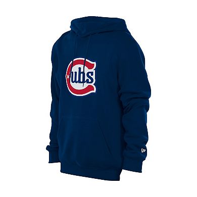 Men's New Era Navy Chicago Cubs Star Alternative Logo Pullover Hoodie