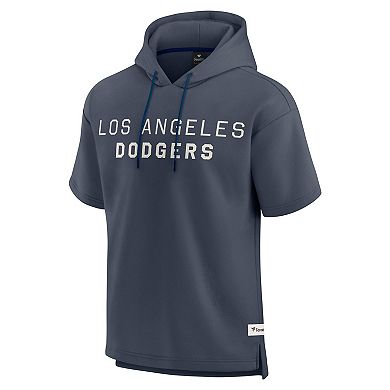 Men's Fanatics Blue Los Angeles Dodgers Elements Future Ground Lettering Short Sleeve Pullover Hoodie