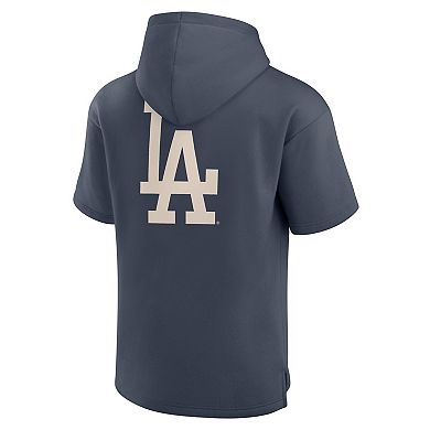 Men's Fanatics Blue Los Angeles Dodgers Elements Future Ground Lettering Short Sleeve Pullover Hoodie
