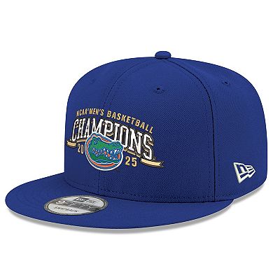 Men's New Era Royal Florida Gators 2025 NCAA Men's Basketball National Champions 9FIFTY Snapback Hat