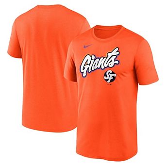 Men's Nike Orange San Francisco Giants 2025 City Connect Team Phrase Legend Performance T-Shirt