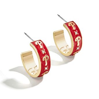 WEAR By Erin Andrews x BaubleBar Philadelphia Phillies Enamel Hoop Earrings