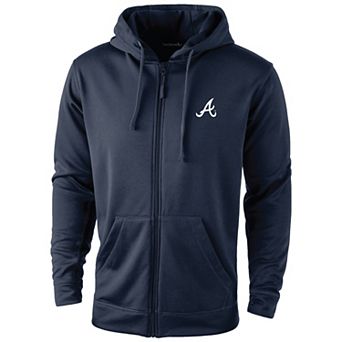Men's Dunbrooke Navy Atlanta Braves Trophy Full-Zip Hoodie