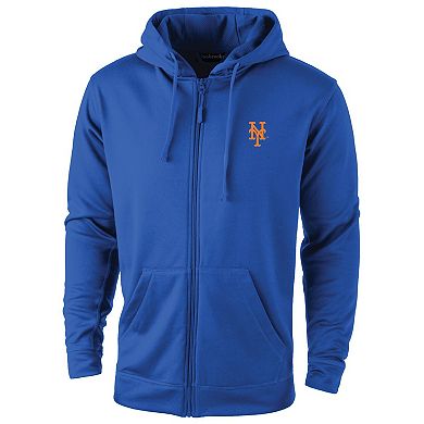 Men's Dunbrooke Royal New York Mets Trophy Full-Zip Hoodie